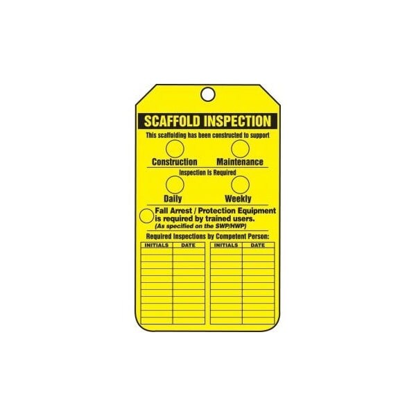 Accuform Danger, Self-Laminating RP-Plastic, 3-1/4 in Width, 0.55 in Height, , 5 PK - TRS318PTM
