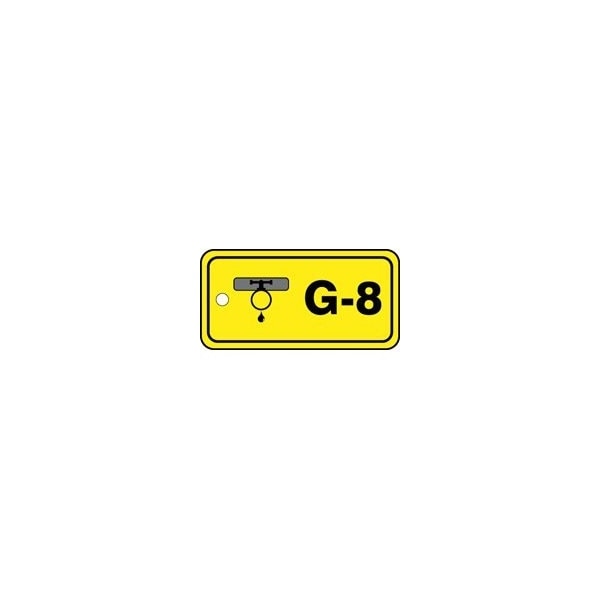 Accuform Energy Source ID Tag, G-8, 1.5inx3in, Plastic, 5PK - TDF408VPM