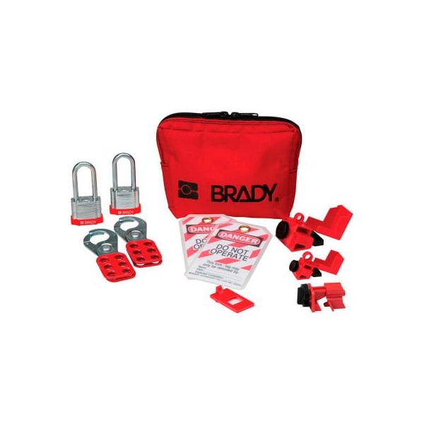 Brady Brady Personal Breaker Lockout Pouch Kit w/2 Steel Padlocks, 105968 - 105968