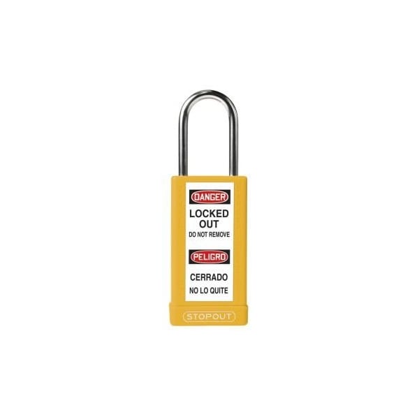 Accuform STOPOUT PLASTIC BODY ALUMINUM KDL818YL - KDL818YL