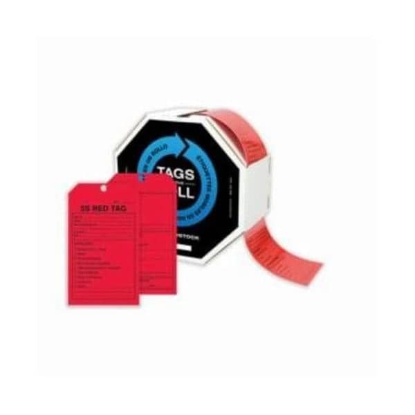Accuform Tags By-The-Roll, 5S Red Tag, PF-Cardstock, 250/Rl - TAR164