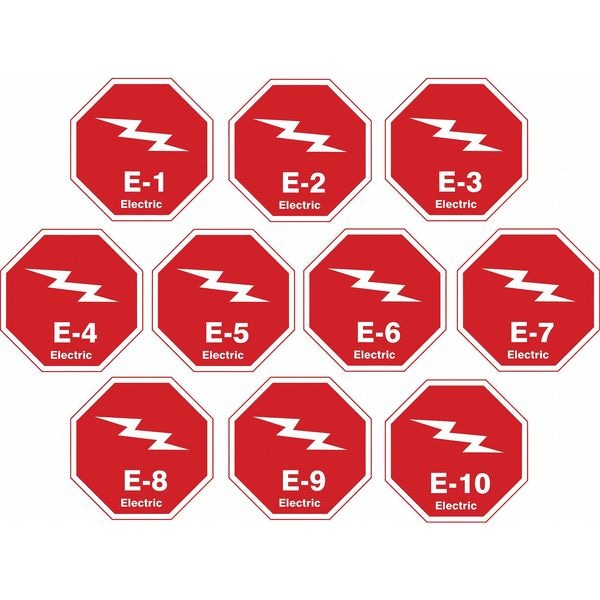 Accuform Energy Source ID Tag, No Header, vinyl, 2-1/2" Width, 2-1/2" Height, Write On Surface: No , 10 PK - TDK320XVR