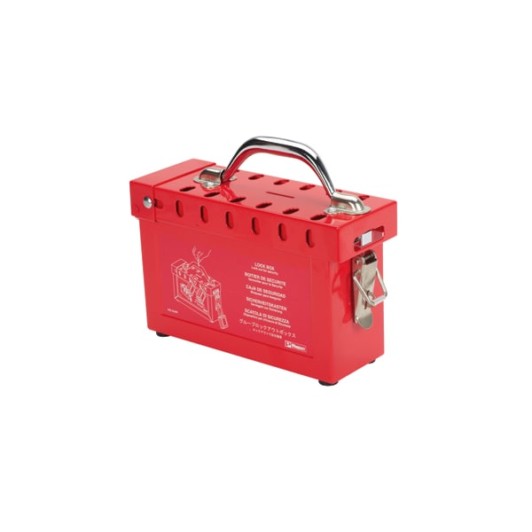 Panduit Group Lockout Box, Steel, Red - PSL-GLBN