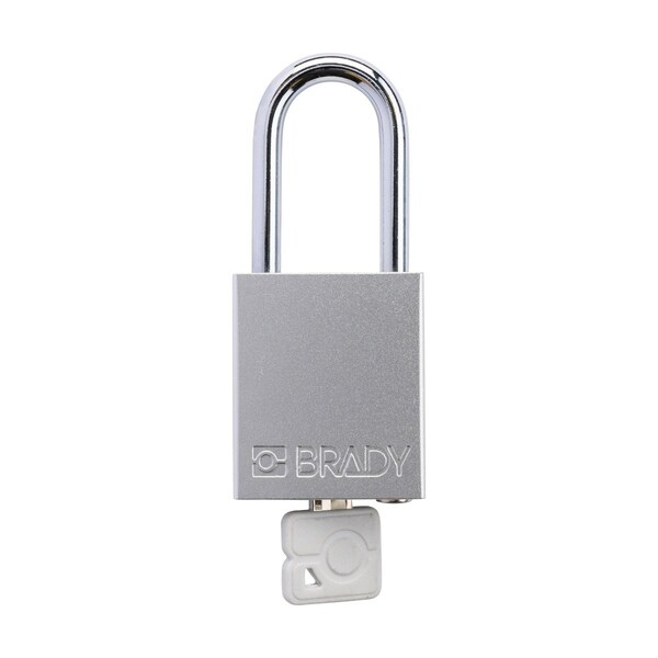 Brady Velocity Lockout Padlocks Aluminum 1.5in Shackle Clearance KA White 6PK - SDAL-WHT-38ST-KA6