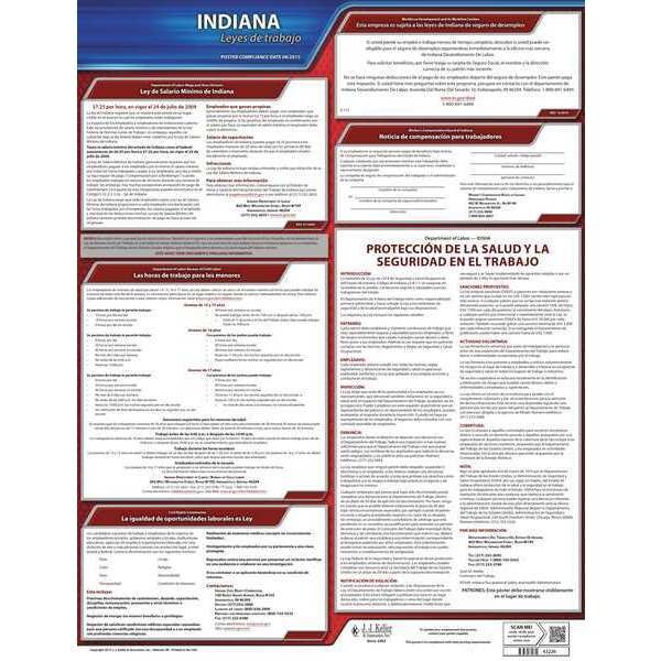 Jj Keller Labor Law Poster, State Labor Law, IN - 200-IN