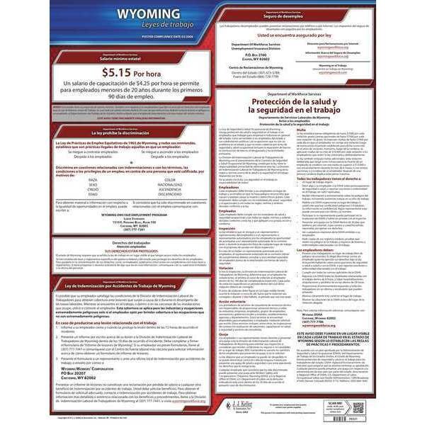 Jj Keller Labor Law Poster, State Labor Law, WY - 200-WY