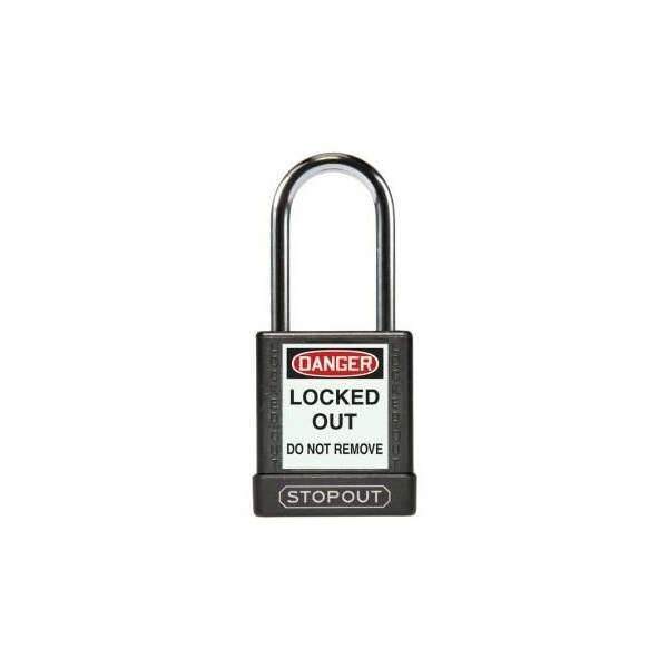 Accuform STOPOUT PLASTIC BODY ALUMINUM KDL816BK - KDL816BK
