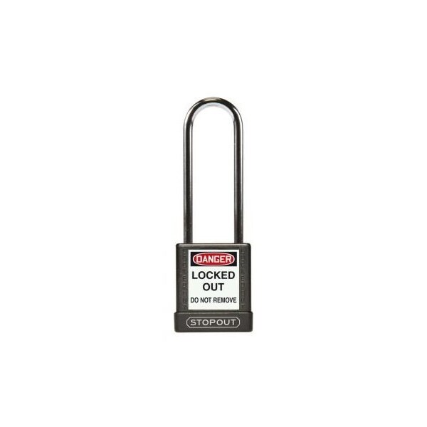 Accuform STOPOUT PLASTIC BODY ALUMINUM KDL817BK - KDL817BK