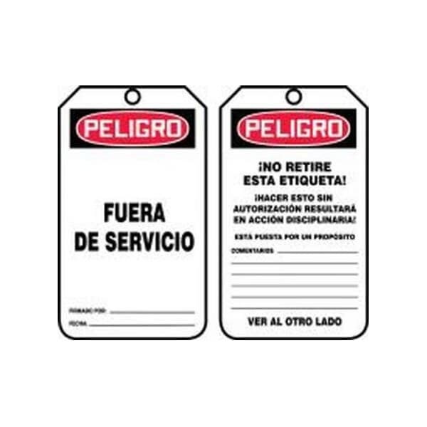 Accuform PF-Cardstock, 3-7/8 in Width, 1/4 in Height, , 25 PK - SHMDT158CTP