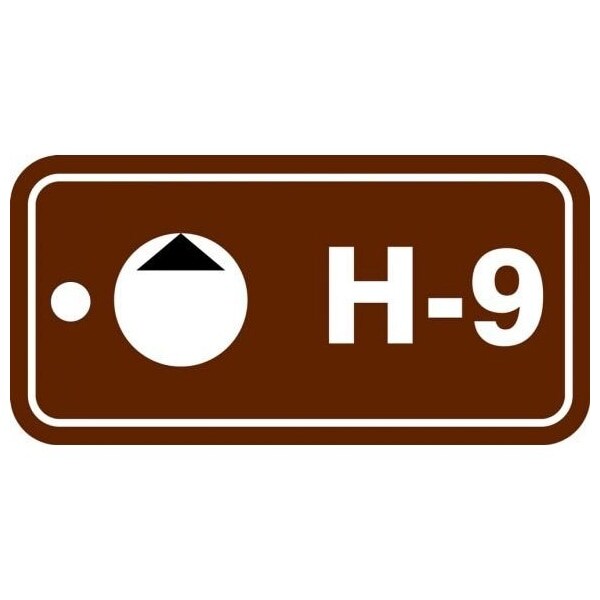 Accuform Energy Source ID Tag, H-9, 1.5inx3in, Adhesive Dura-Poly, 5PK - TDF509XVM