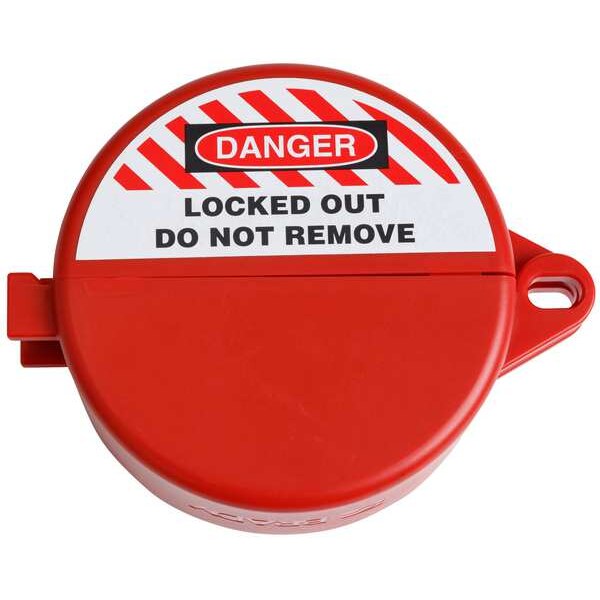 Brady Ball Valve Lockout, 4 1/4 in W, Plastic - 151748
