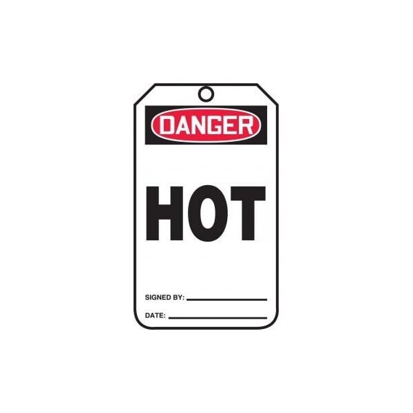 Accuform Danger, RP-Plastic, 3-1/4 in Width, 0.075 in Height, , 5 PK - MDT230PTM