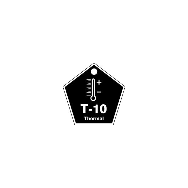 Accuform Energy Source ID Tag, T-10 THERMAL, 2.5in x 2.5in, Adhesive Dura-Poly, 5PK - TDK810XVM