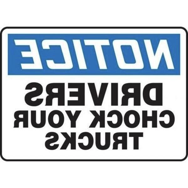 Accuform Safety Sign STOP 12 in OCTAGON MVHR471XL - MVHR471XL