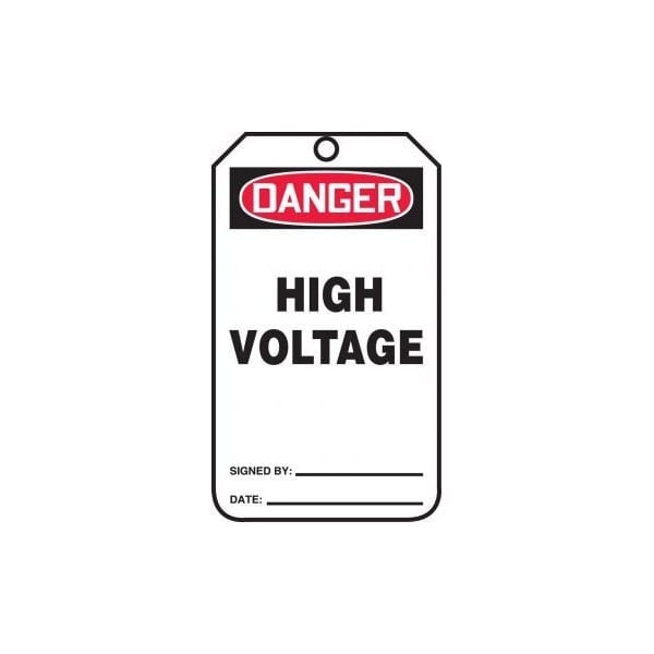 Accuform Danger, HS-Laminate, 3-1/4 in Width, 0.3 in Height, , 5 PK - MDT103PTM