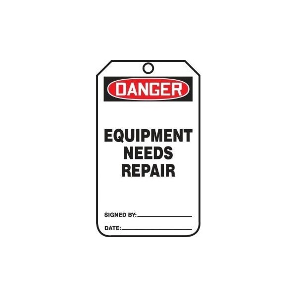 Accuform PF-Cardstock, 3-1/4 in Width, 1/4 in Height, , 25 PK - MDT013CTP