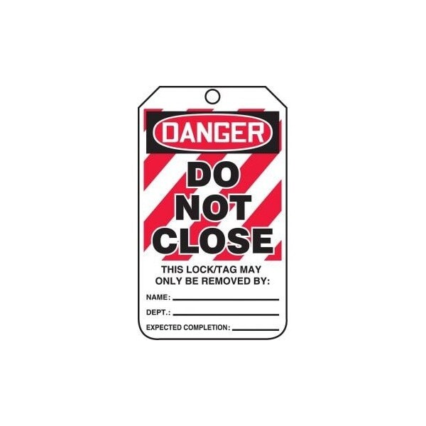 Accuform Caution, PF-Cardstock, 3-1/4 in Width, 1/4 in Height, , 5 PK - MLT428LTM