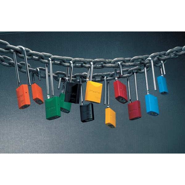 Master Lock Lockout Padlock, KA, Yellow, 1-15/16"H - 6835KALTYLW-10G019