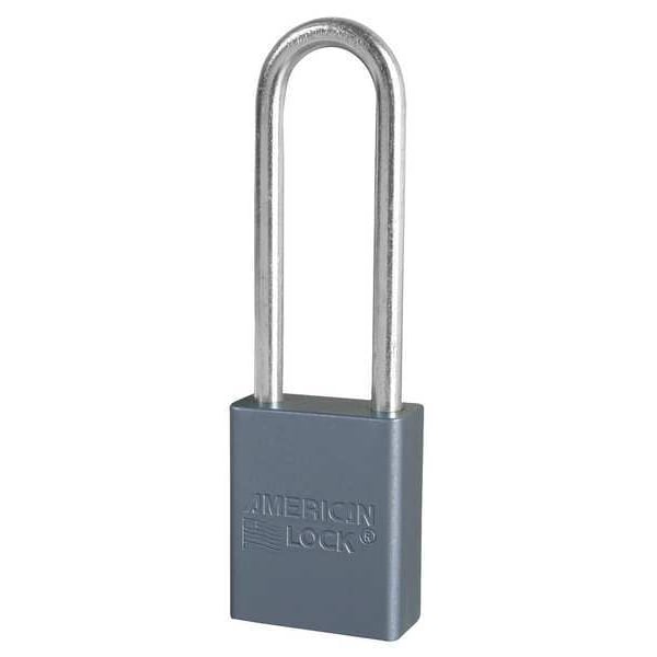 American Lock Lockout Padlock, KA, Silver, Shackle Dia.: 1/4 in - A32KA