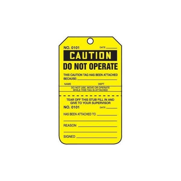 Accuform HS-Laminate, 3-1/4 in Width, 0.3 in Height, , 25 PK - TPP208CTP