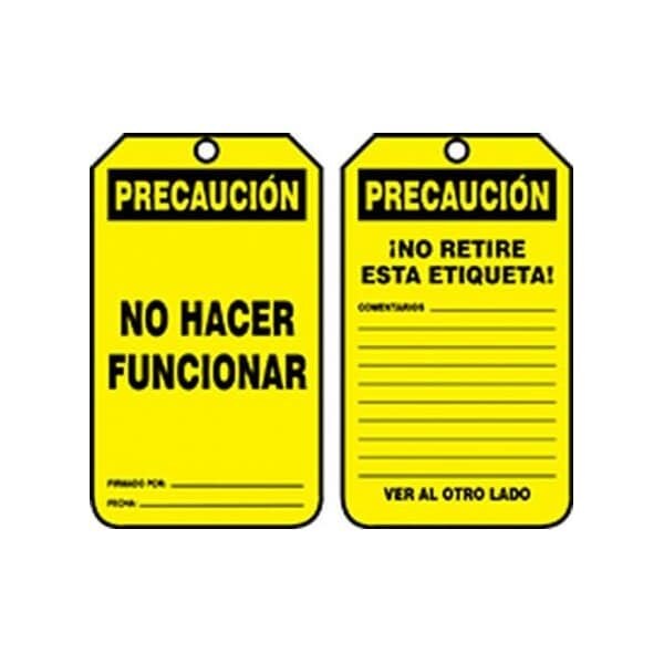 Accuform PF-Cardstock, 3-1/4 in Width, 1/4 in Height, , 25 PK - SHMDT621CTP