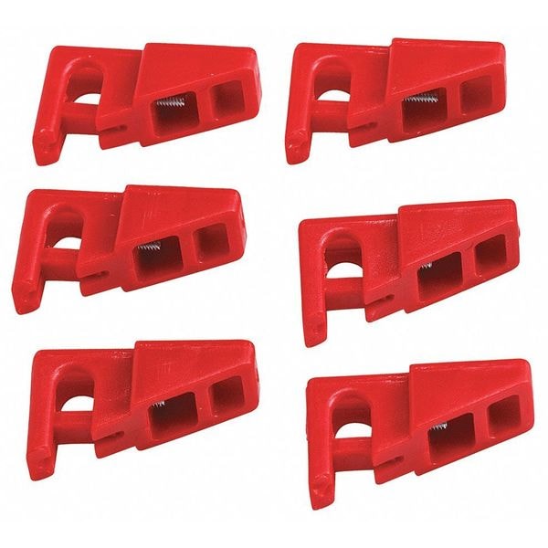 Condor Circuit Breaker Lockout, Red, 1-1/8" H, PK6 - 437R24