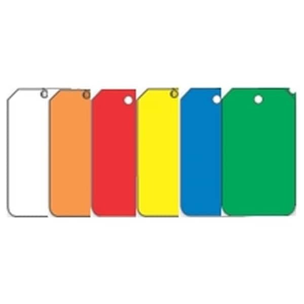 Accuform Safety Tags, BLANK BLUE, 5.75in x 3.25in, Self-Laminating PF-Cardstock, 25PK - MDT526LCP