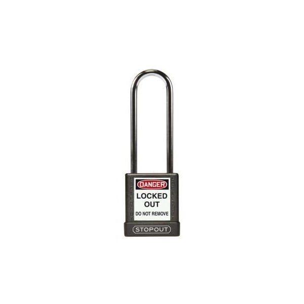 Accuform STOPOUT PLASTIC BODY ALUMINUM KDL883BK - KDL883BK