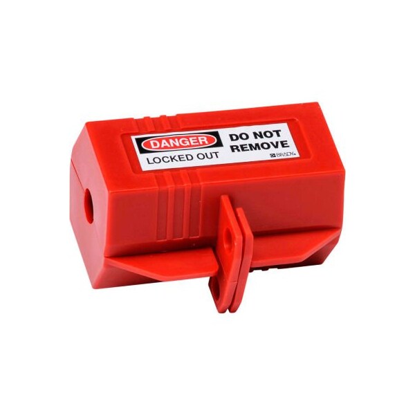 Brady Brady 65674 Plug Lockout 110 Volt With Danger Label, Polypropylene, 3-1/8"W x 2"H - 65674