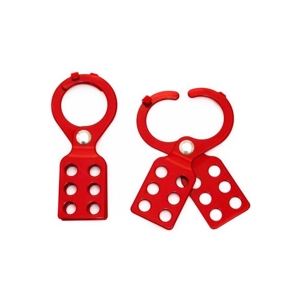 Zing ZING RecycLockout Lockout Tagout Hasp, 1.5" Steel with Tabs, 7107 - 7107