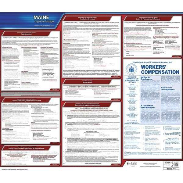 Jj Keller Labor Law Poster, State Labor Law, ME - 200-ME