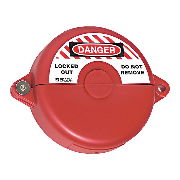 Abus V305 Gate Valve Lockoout 2.5-5.5" Red - 364