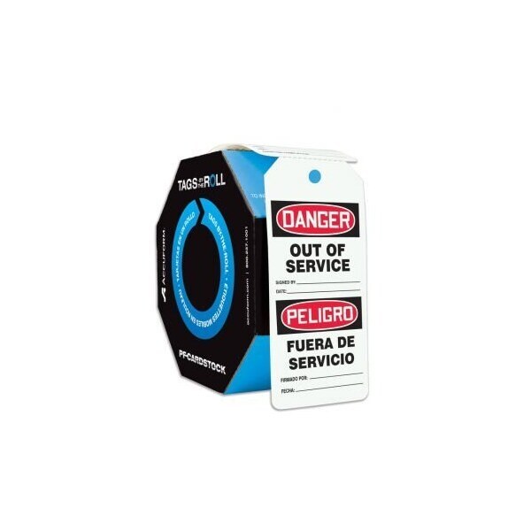 Accuform Danger, PF-Cardstock, 6-5/8 in Width, 3-5/8 in Height - SBTAR148