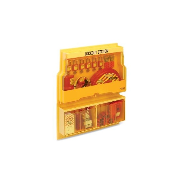 Master Lock Stocked Deluxe Lockout Station 23.5" L x 27" H x 4.5" D - LCK257