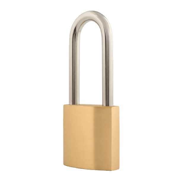 Olympus Padlock, Long, Ball Bearing Heel and Toe Locking, 2" Width x 2" Height, 2-5/8" Shackle, Ext - OLY-CRB200-IC6-LS