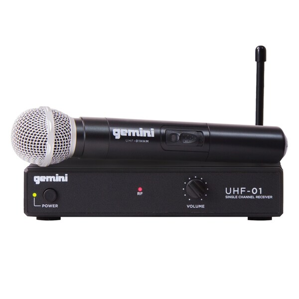 Gemini Single-Channel UHF Microphone System, UHF-01M-F1 - UHF-01M-F1