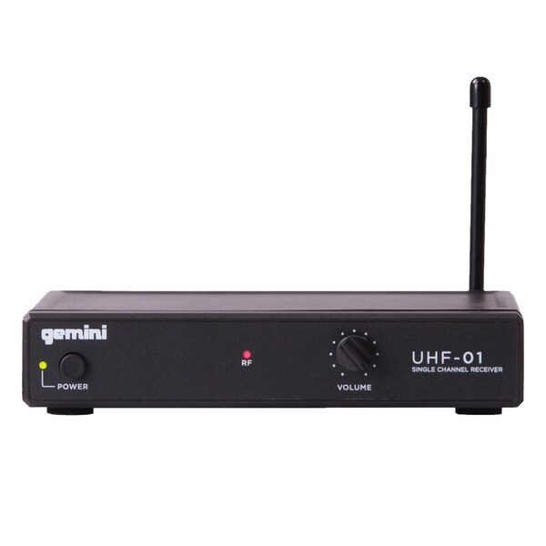 Gemini Single-Channel UHF Microphone System, UHF-01M-F1 - UHF-01M-F1