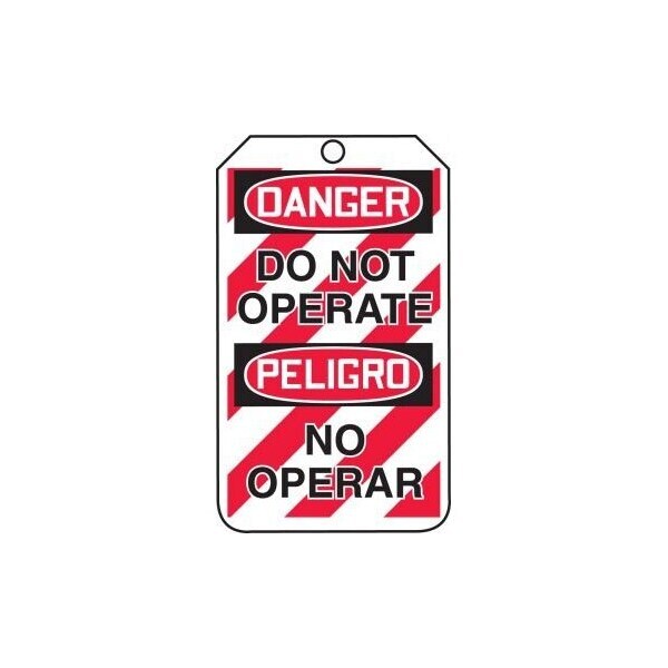 Accuform Caution, PF-Cardstock, 3-1/4 in Width, 1/4 in Height, , 25 PK - TMS240CTP