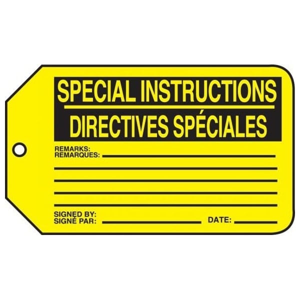Accuform PF-Cardstock, 3-1/4 in Width, 1/4 in Height, , 5 PK - TCF414PTM