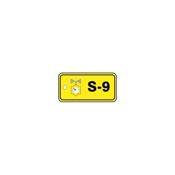 Accuform PF-Cardstock, 3-1/4 in Width, 1/4 in Height, , 5 PK - TDJ309VPM