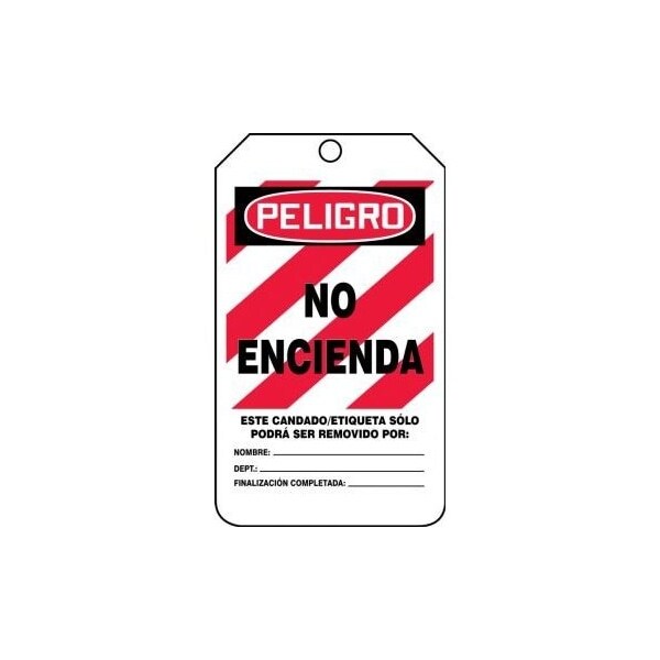 Accuform Danger, RP-Plastic, 3-1/4 in Width, 3/8 in Height, , 5 PK - SHMLT403LTM