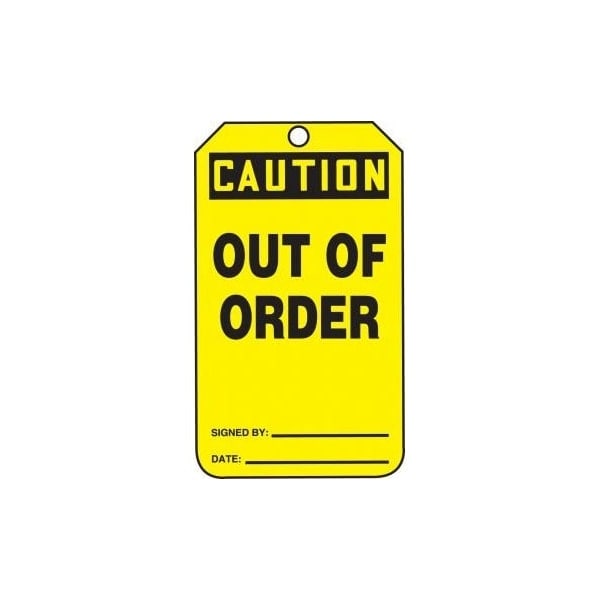 Accuform RP-Plastic, 3-7/8 in Width, 0.075 in Height, , 25 PK - MDT674CTP