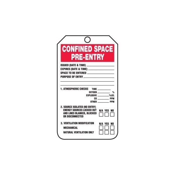 Accuform Danger, RP-Plastic, 3-1/4 in Width, 3/8 in Height, , 5 PK - TCS327PTM