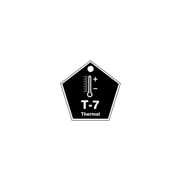Accuform Energy Source ID Tag, T-7 THERMAL, 2.5in x 2.5in, Plastic, 5PK - TDK807VPM