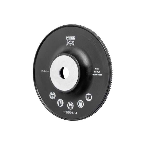 Pferd 4-1/2" High Performance Fiber Disc Backing Pad - 5/8-11 Nut - Hard Desnity - 69481