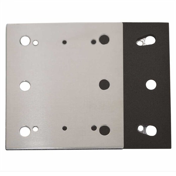 Superior Pads And Abrasives 1/4 Sheet PSA 6 Holes Stick on Square Sanding Pad Replaces Makita OE No 158324-9 - SPD17
