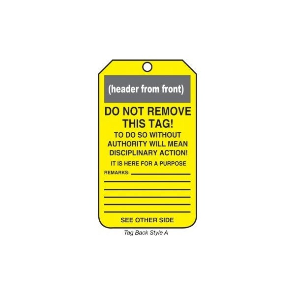 Accuform Danger, PF-Cardstock, 3-1/4 in Width, 1/4 in Height, , 25 PK - MDT638CTP