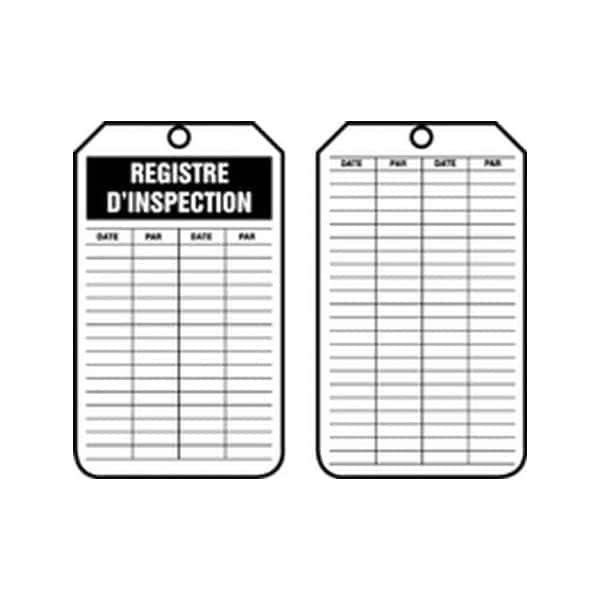 Accuform RP-Plastic, 3-1/4 in Width, 3/8 in Height, , 25 PK - FRTRS307CTP