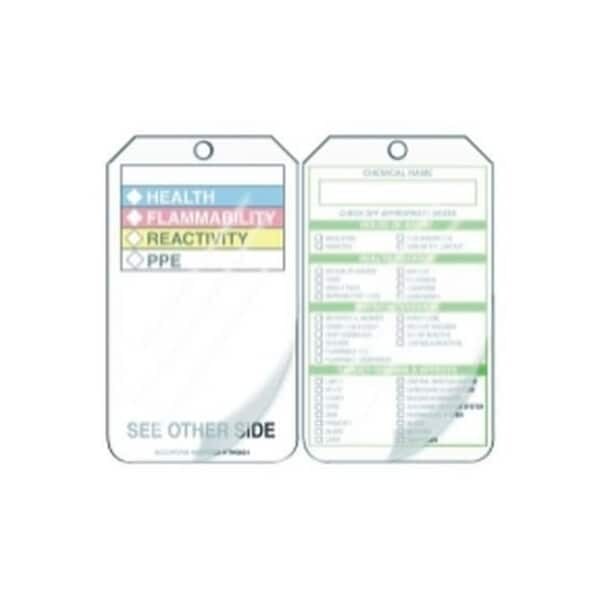 Accuform Danger, Plastic, 3-1/4 in Width, 0.15 in Height, , 5 PK - THS601LPM