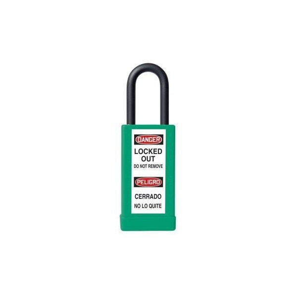 Accuform BRASS BODY PADLOCKS BODY HEIGHT KDL441GN - KDL441GN